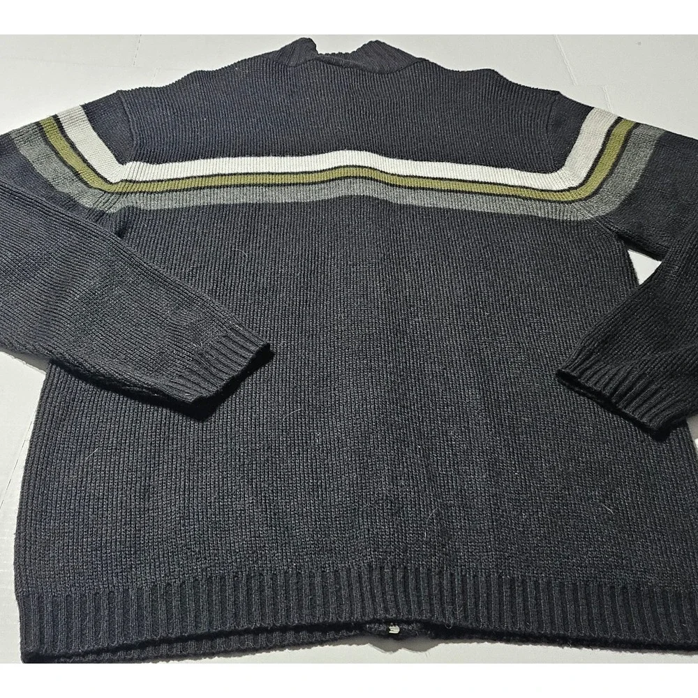 Modern Culture‎ Full Zip Cardigan Sweater Long Sleeve Mock Neck Mens Size XL
